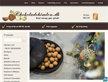 Tablet Screenshot of chokoladehimlen.dk